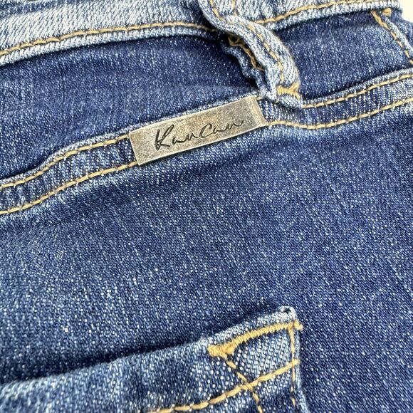 Kancan High Rise Medium Stone Wash Denim Shorts Cut Off Estilo 2XL 36” Waist - Picture 3 of 4